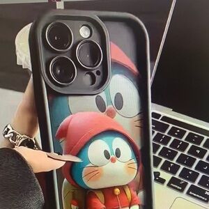 Ed Hardy Black and Red Cartoon Phone Case